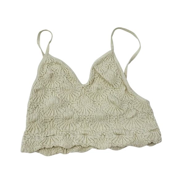 Free People ivory textured love always Bralette - Picture 2 of 3
